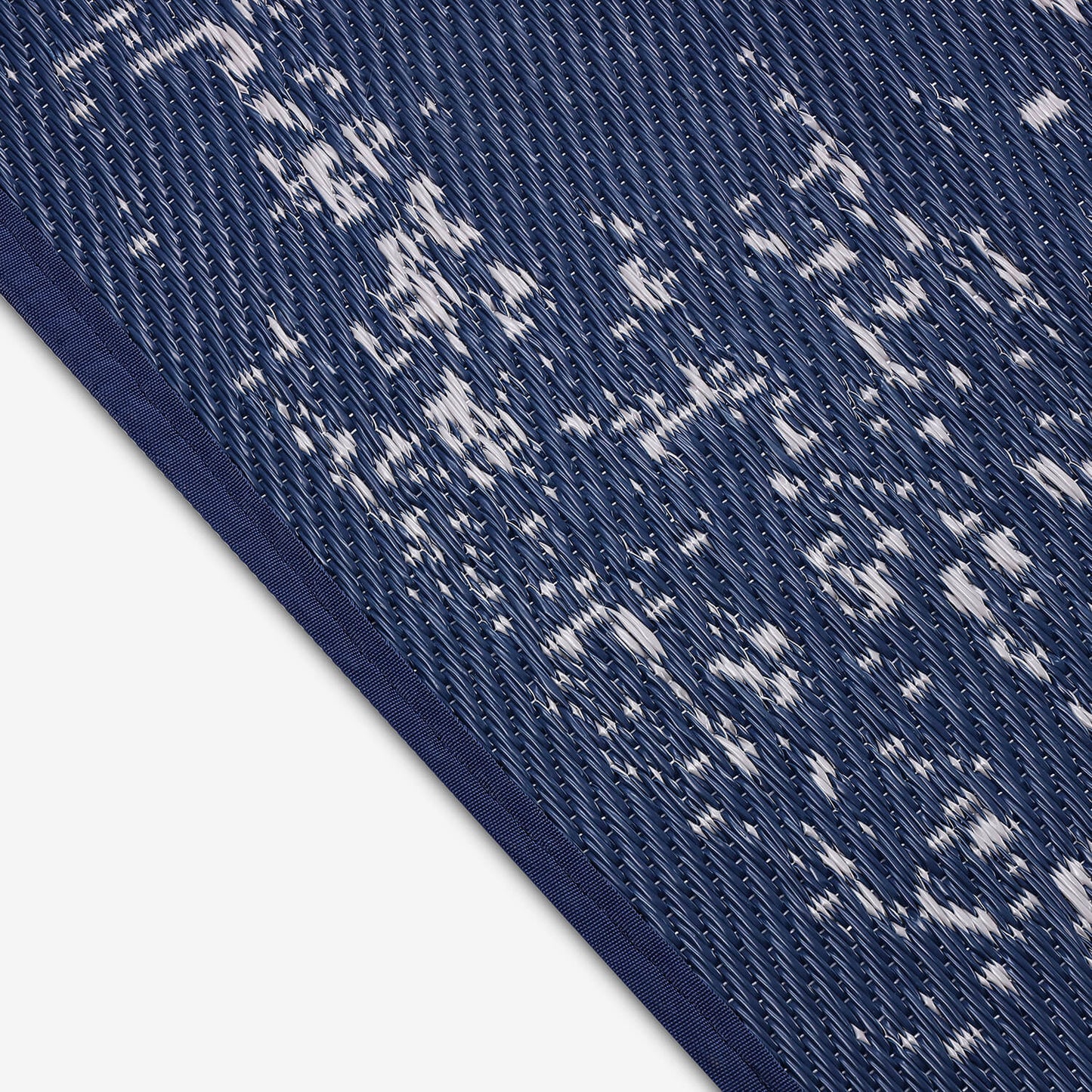 Zehra Navy Blue Woven Plastic Floor Mat – Premium PP Mat for Home & Outdoor Use