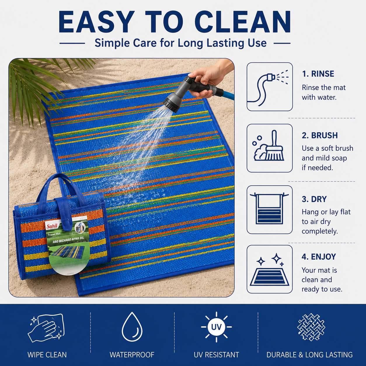 Handy Multipurpose Plastic Foldable Mat