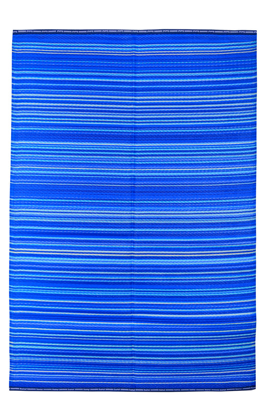 Rangoli dark blue plastic mat