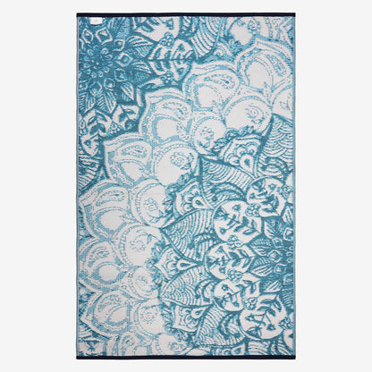 Deniz Teal Plastic Floor Mat | Elegant Indoor & Outdoor Flooring