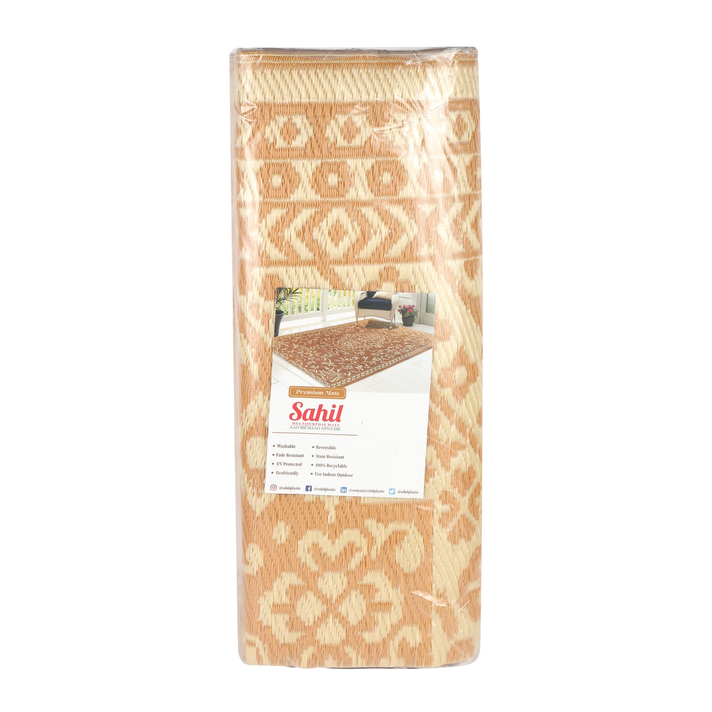 Deluxe Premium Plastic  Gold Floor Mat
