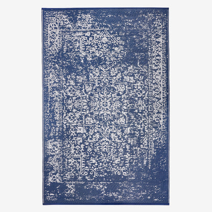 Zehra Navy Blue Woven Plastic Floor Mat – Premium PP Mat for Home & Outdoor Use