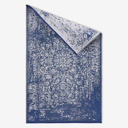 Zehra Navy Blue Woven Plastic Floor Mat – Premium PP Mat for Home & Outdoor Use