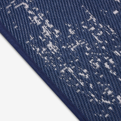 Zehra Navy Blue Woven Plastic Floor Mat – Premium PP Mat for Home & Outdoor Use