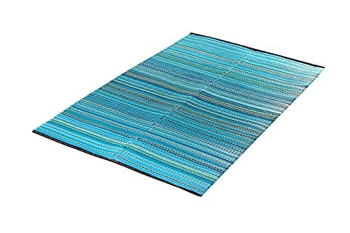 Rangoli Blue Plastic Floor Mat