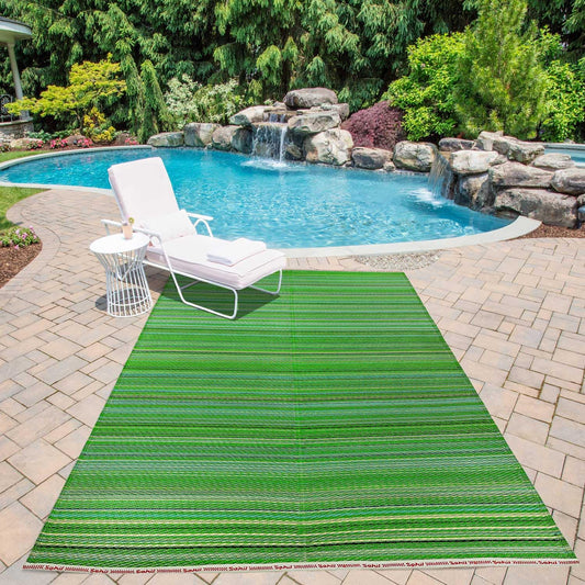 Rangoli Green Premium Plastic Floor Mat