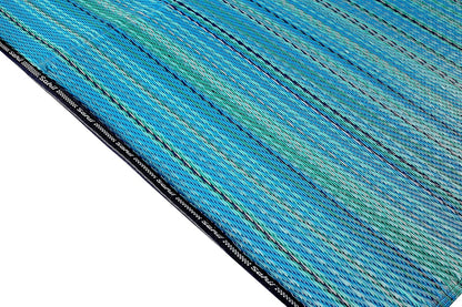 Rangoli Blue Plastic Floor Mat