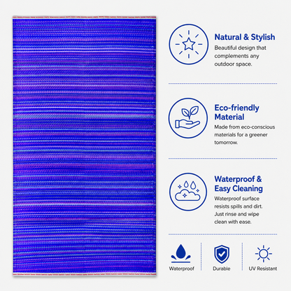 Rangoli Violet plastic mat