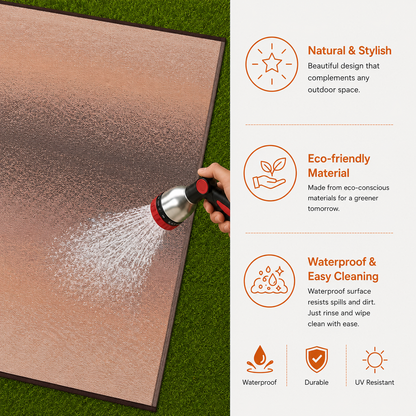 Murat Beige Premium Plastic Floor Mat