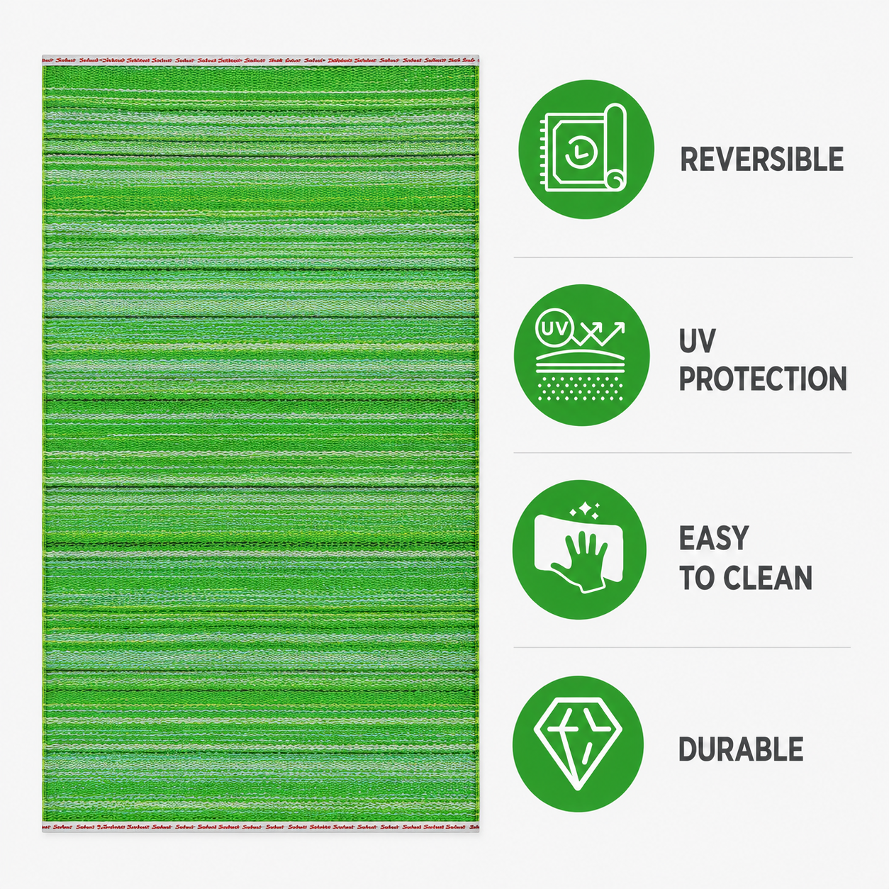 Rangoli Green Premium Plastic Floor Mat