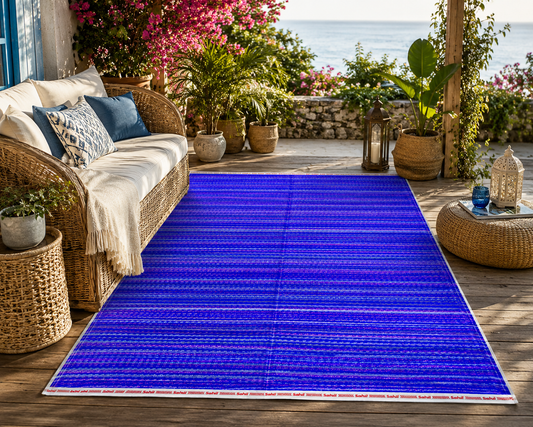 Rangoli Violet plastic mat