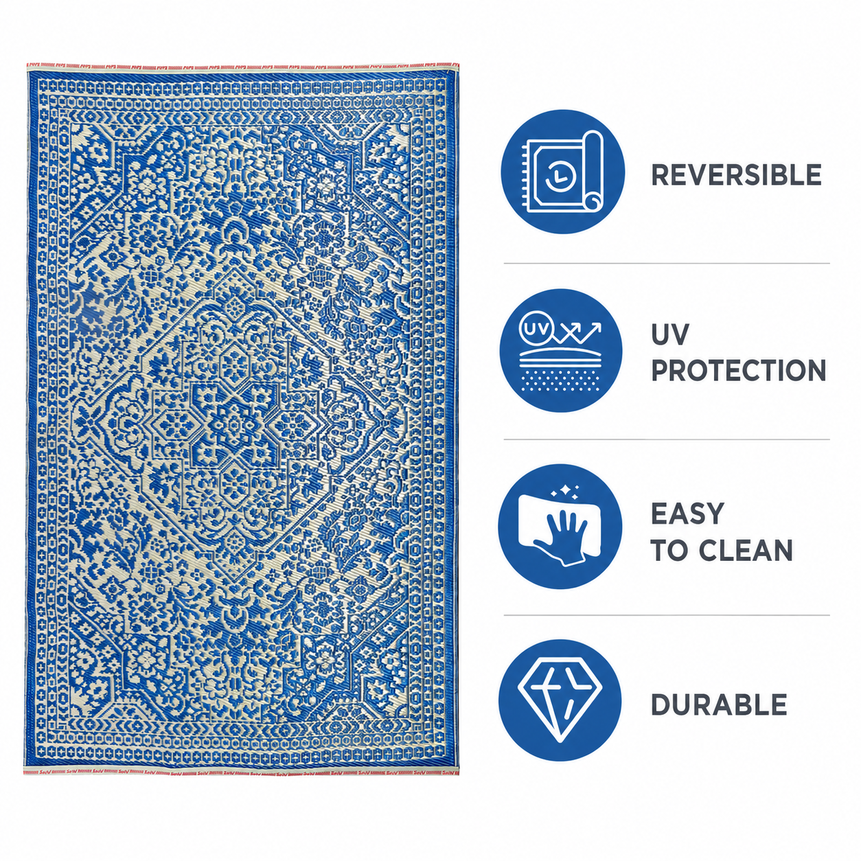 Deluxe Premium Plastic  Gold Floor Mat