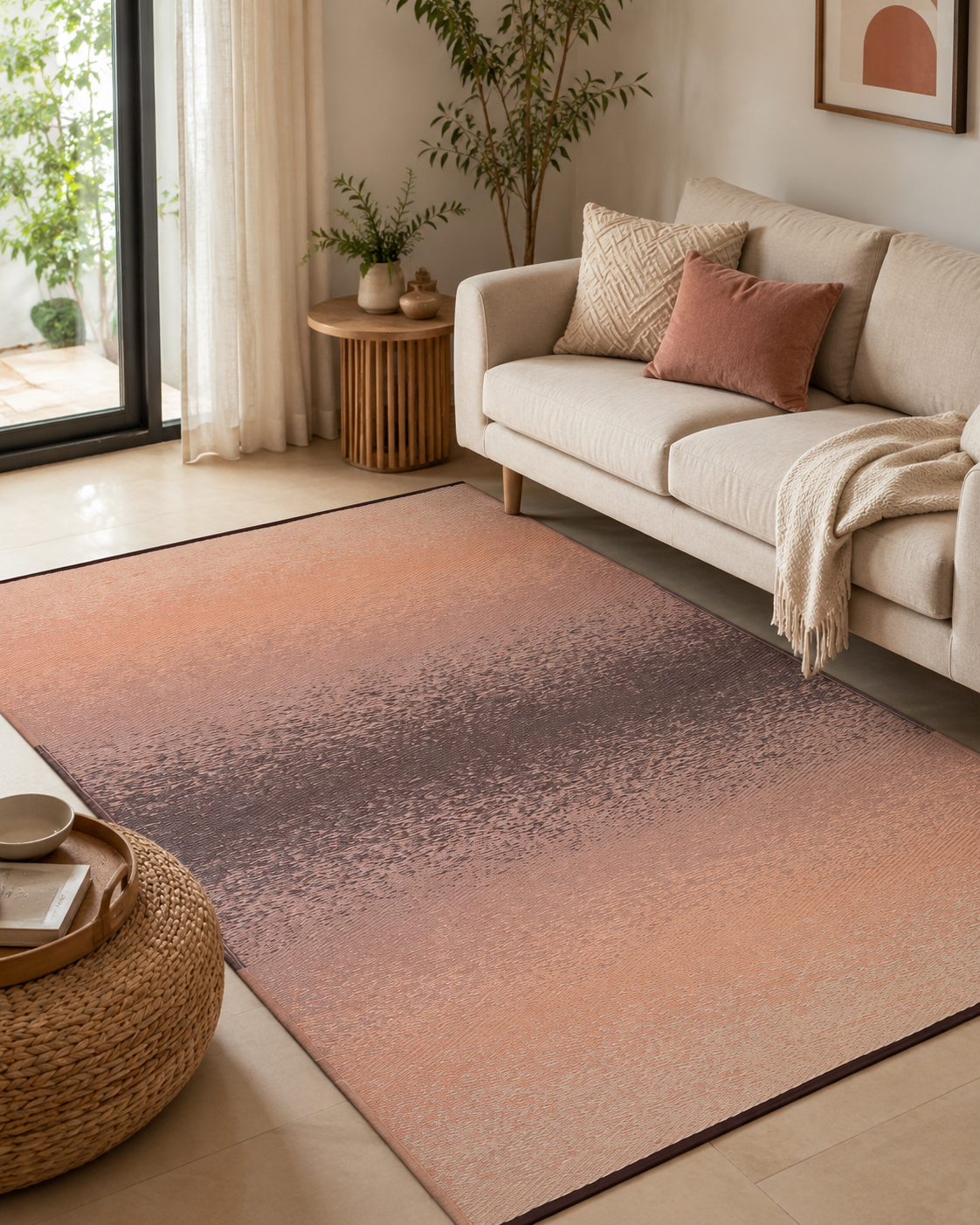 Murat Beige Premium Plastic Floor Mat