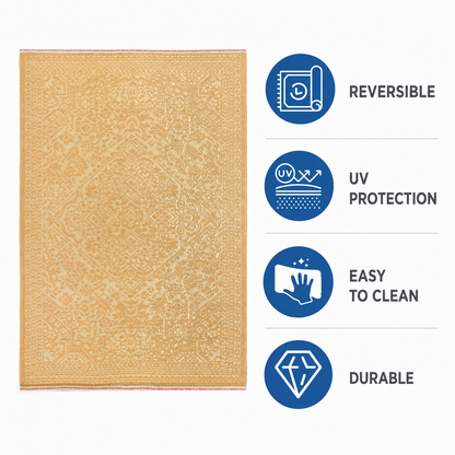 Deluxe Premium Plastic  Gold Floor Mat