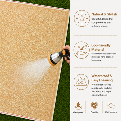 Deluxe Premium Plastic  Gold Floor Mat