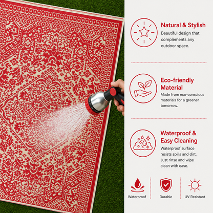 Deluxe Premium Plastic  Gold Floor Mat