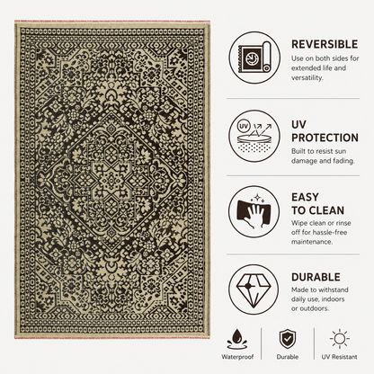Deluxe Premium Plastic  Gold Floor Mat