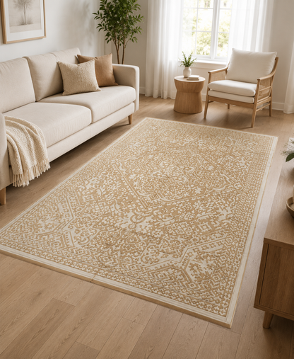 Deluxe Premium Plastic  Gold Floor Mat