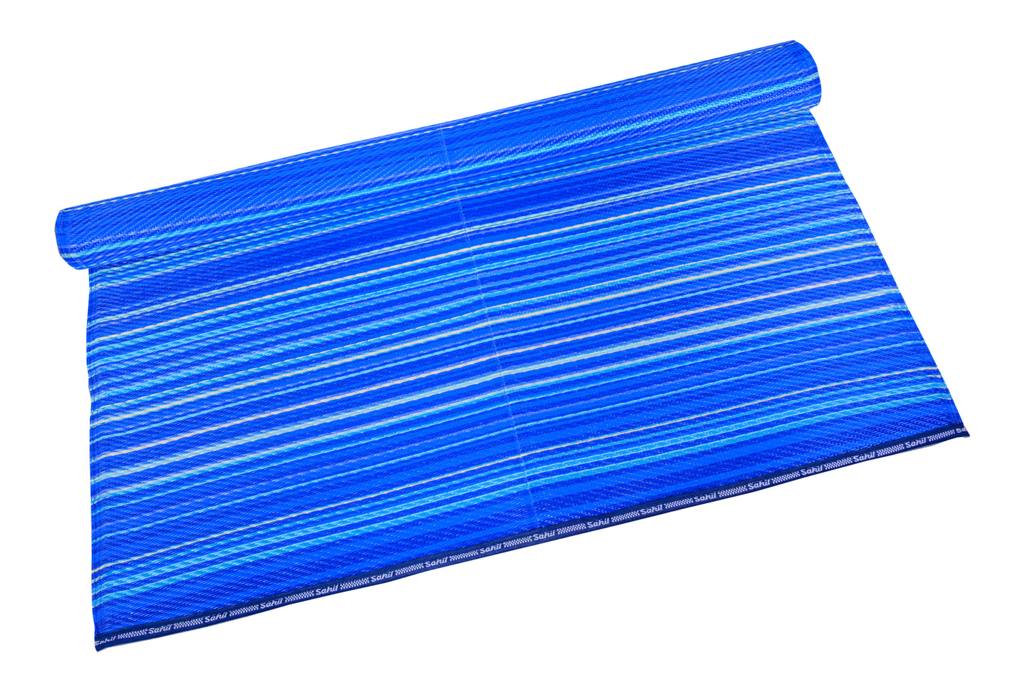 Rangoli dark blue plastic mat