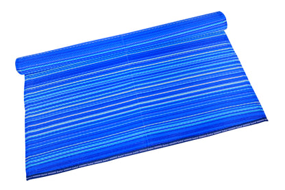 Rangoli dark blue plastic mat