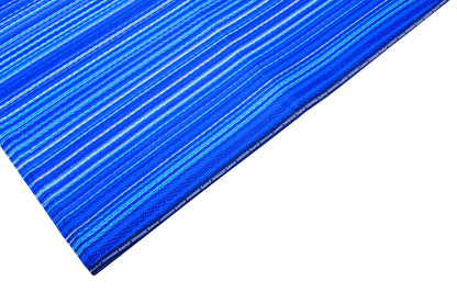 Rangoli dark blue plastic mat