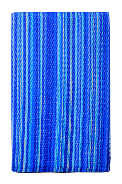 Rangoli dark blue plastic mat