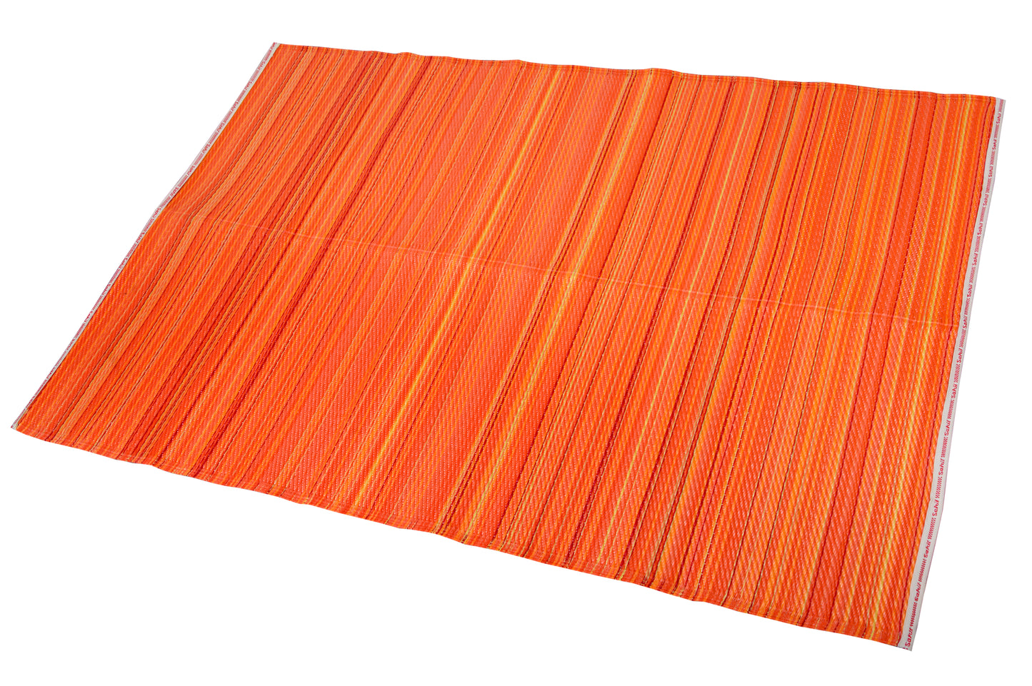 Rangoli Orange plastic mat