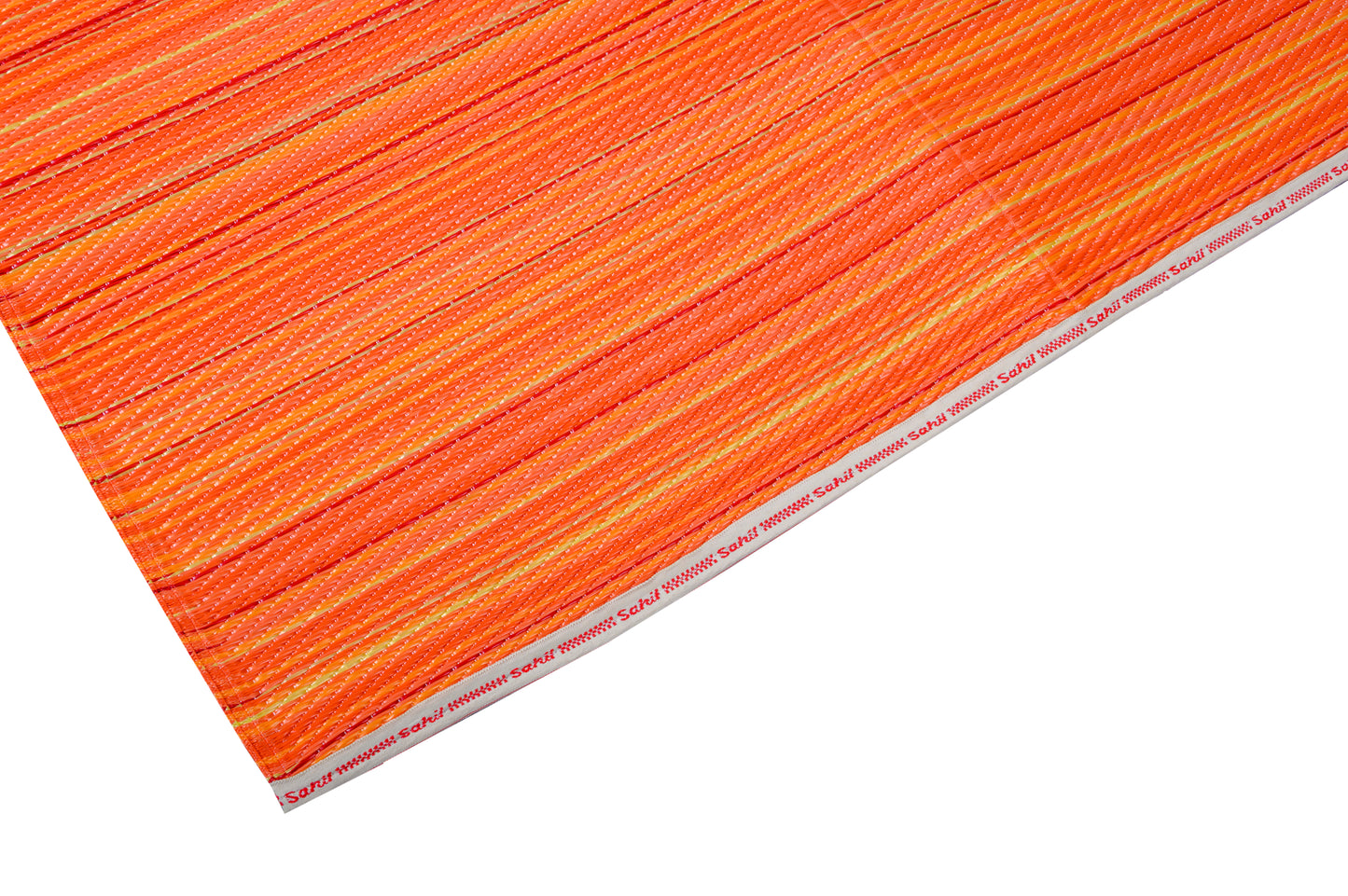 Rangoli Orange plastic mat