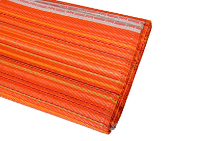 Rangoli Orange plastic mat