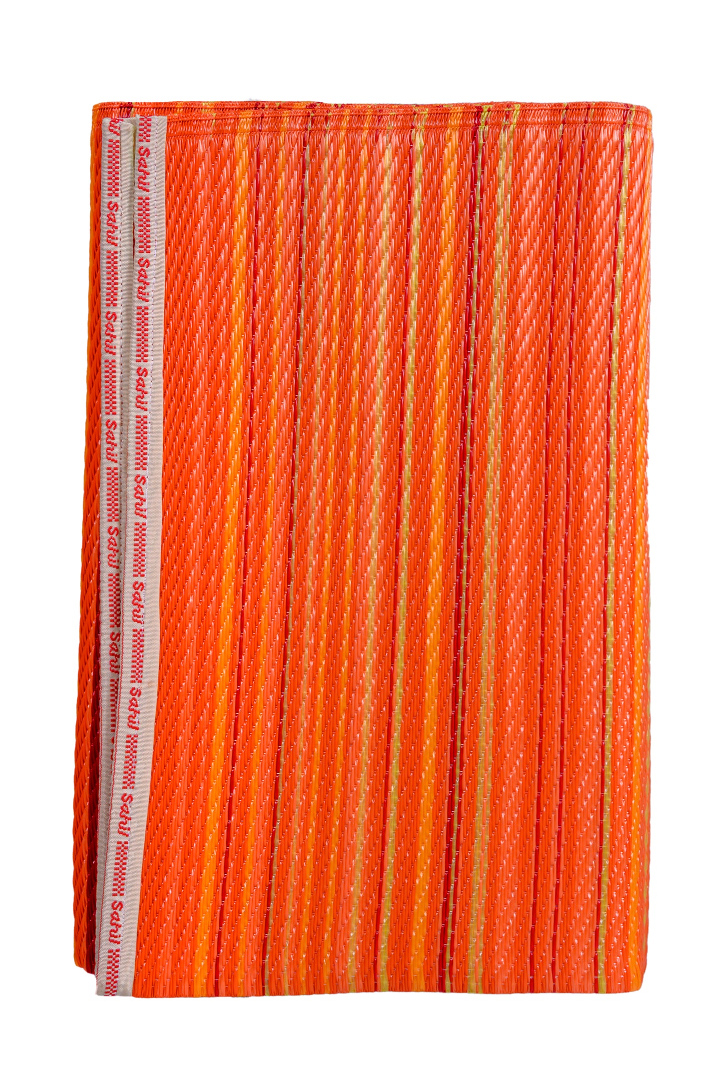 Rangoli Orange plastic mat