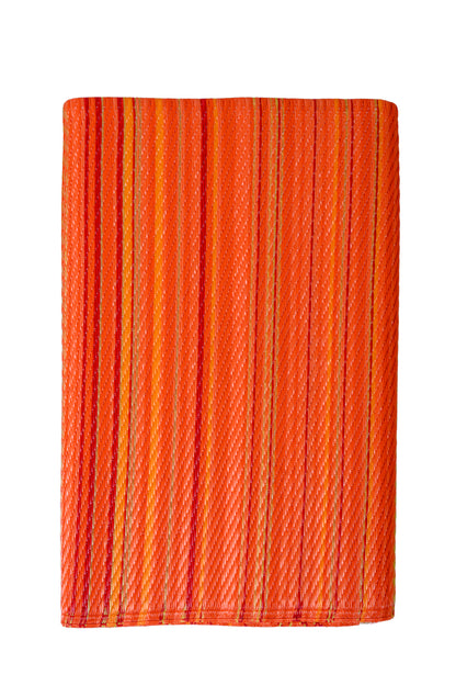 Rangoli Orange plastic mat