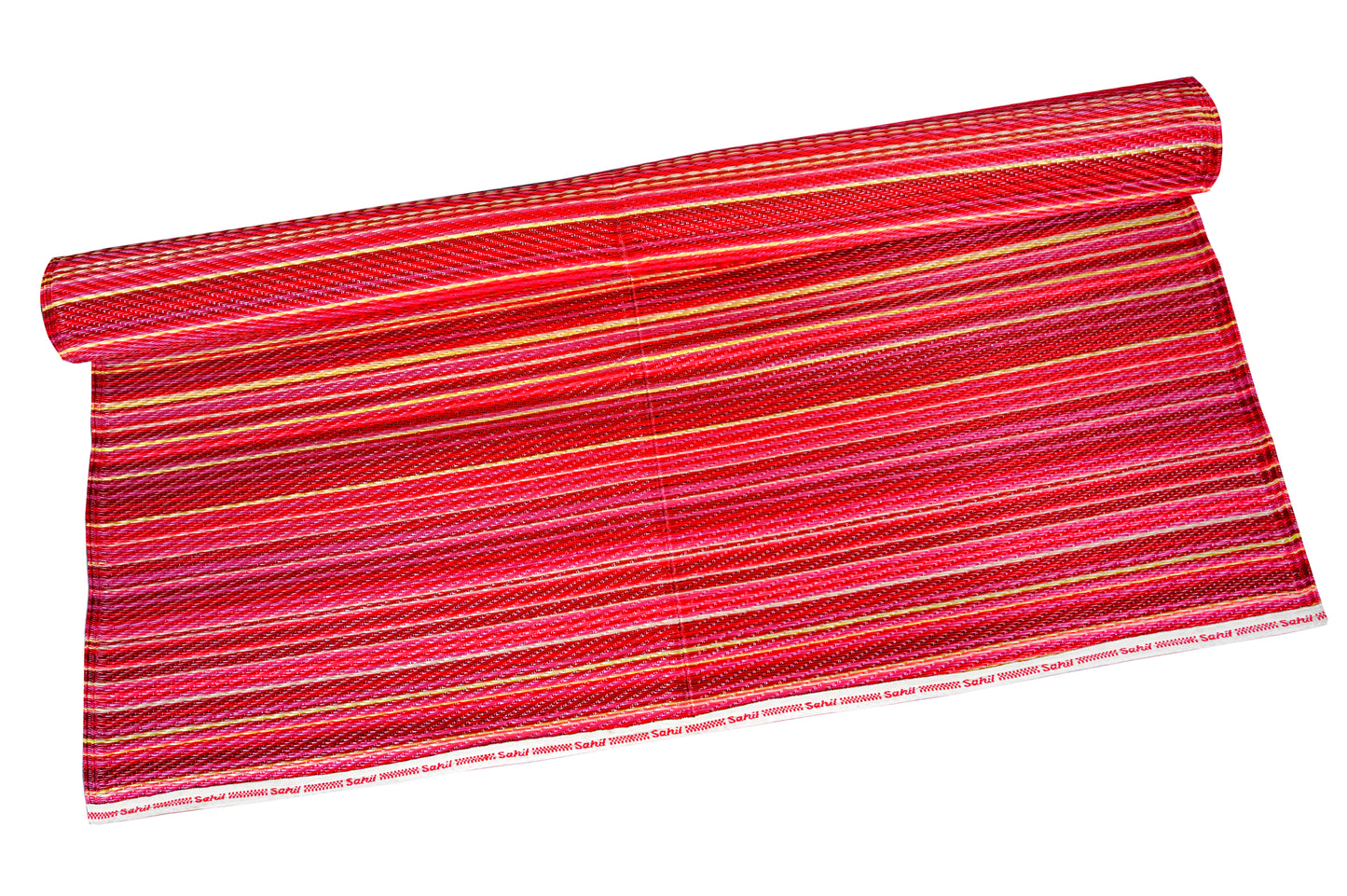 Rangoli Dark red plastic floor mat
