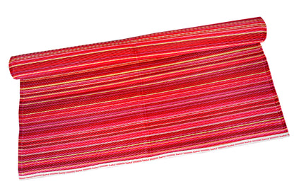 Rangoli Dark red plastic floor mat