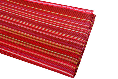 Rangoli Dark red plastic floor mat