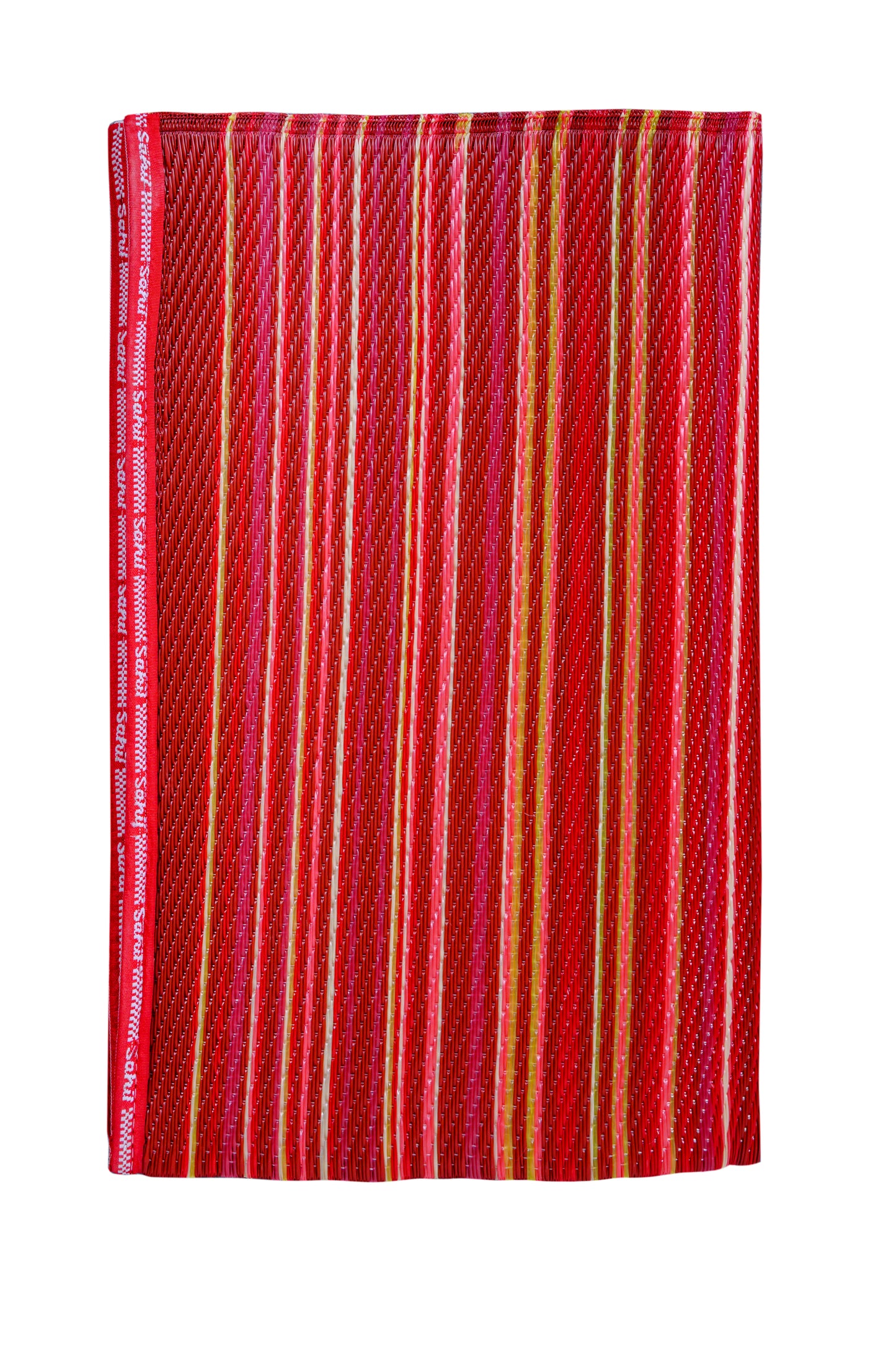 Rangoli Dark red plastic floor mat