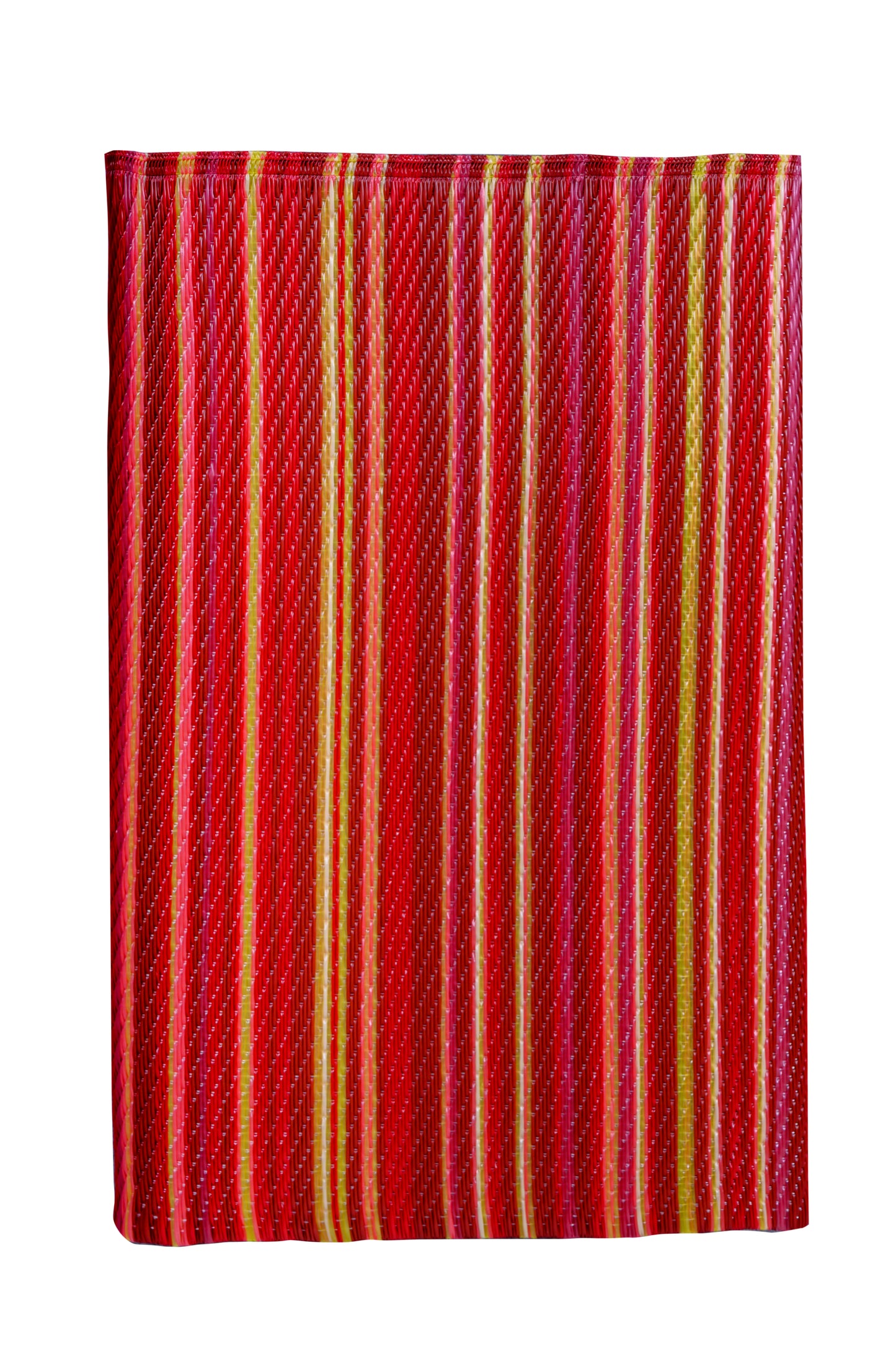 Rangoli Dark red plastic floor mat