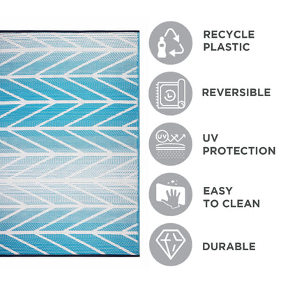 Zoya Woven Plastic Floor Mat – Durable PP Mat for Modern Living Spaces